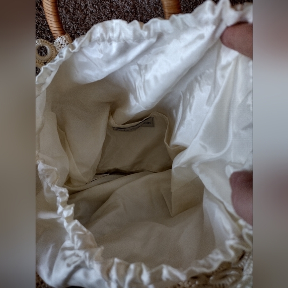 Studio Collection Crochet Tote Bag with Woven Handle - Picture 9 of 12